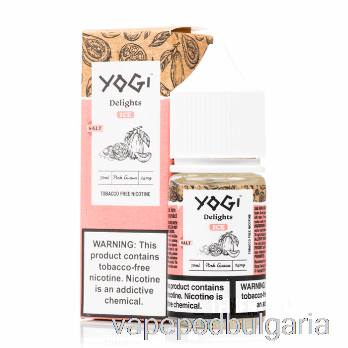 Vape Bulgaria Pink Guava Ice Salts - Yogi Delights - 30ml 50mg